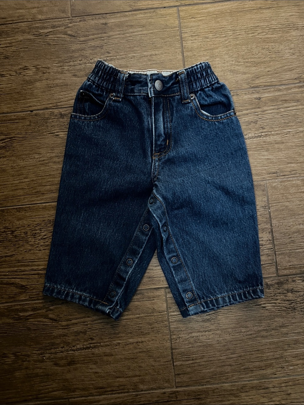 GAP Indigo Denim Snap Crotch Kids Jeans
